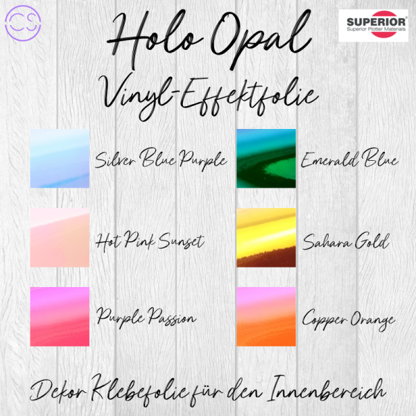 Vinylfolie Holo Opal  (21x30cm)